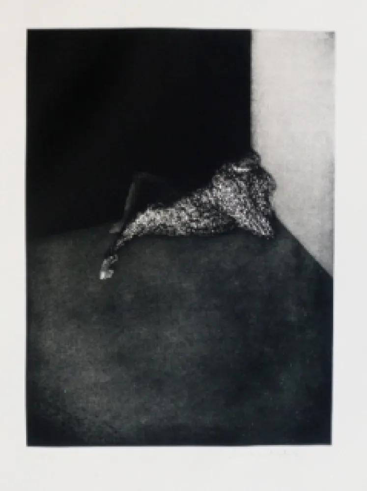 版画 Scholder - Self Portrait in Barcelona