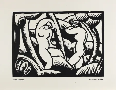 木刻 Schrimpf - Akt IX (Das Kunstblatt)