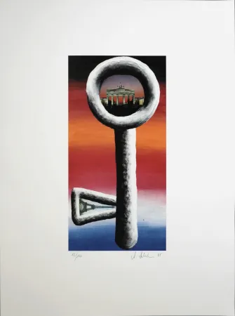 石版画 Schulze - La Clef, 1995 - Hand-signed!