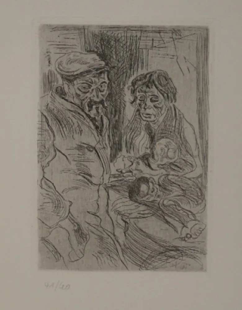 蚀刻版画 Schürch - Familie