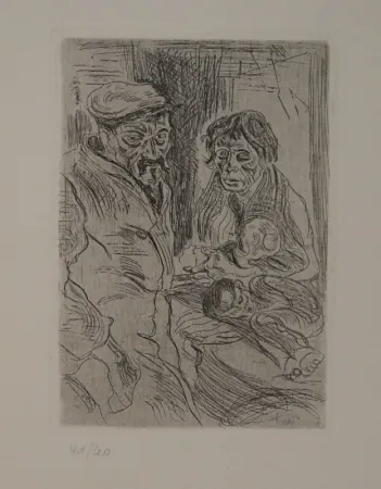 蚀刻版画 Schürch - Familie