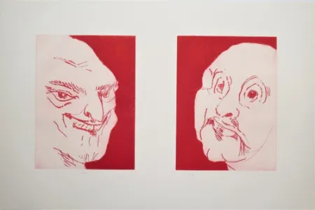 版画 Schütte - Alte Freunde (Old friends) 2