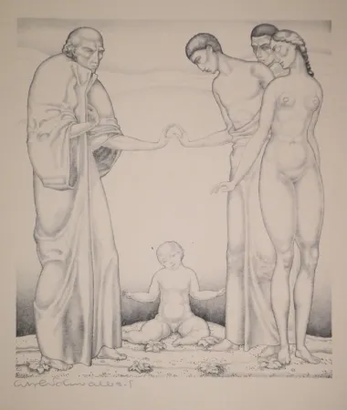 石版画 Schwalbach - 10 Original Steinzeichnungen