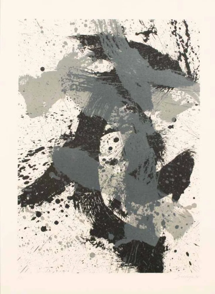 石版画 Scialoja - GEOGRAFIA