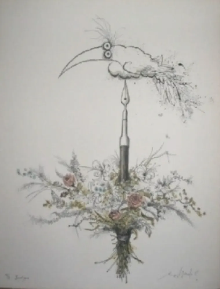 石版画 Searle - Bouquet garni