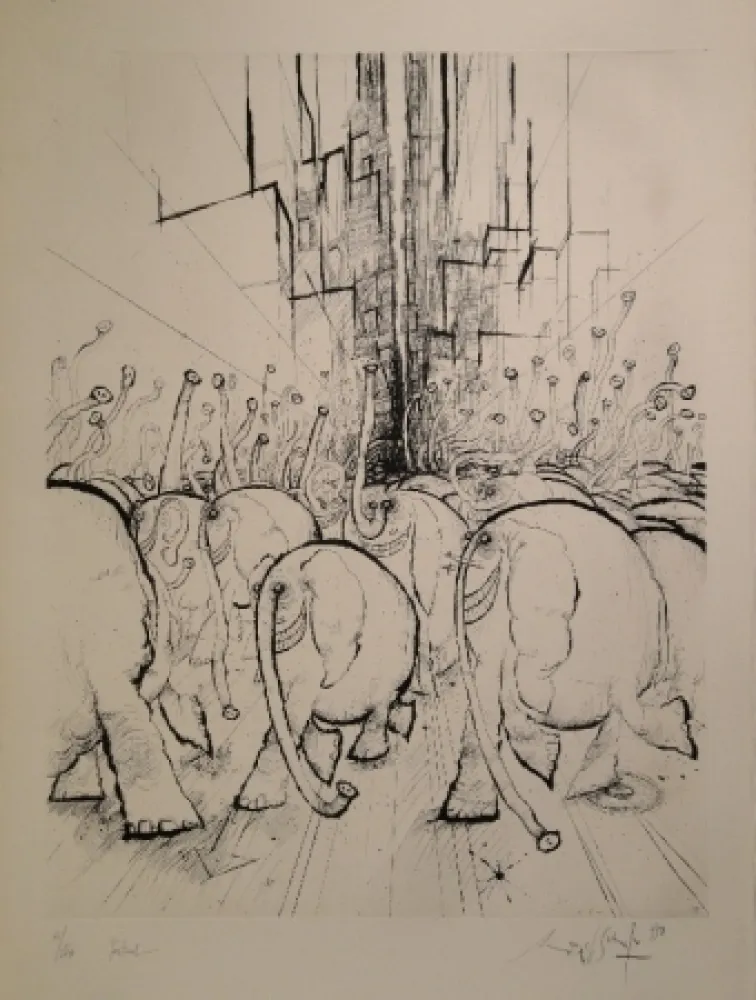 蚀刻版画 Searle - Festival