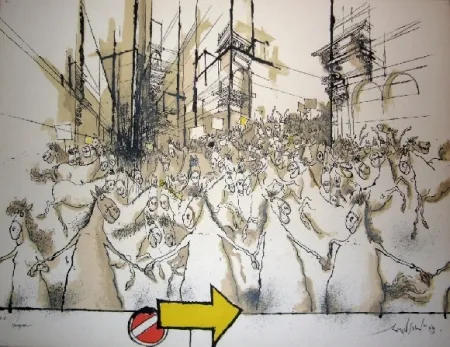 石版画 Searle - Horsepower