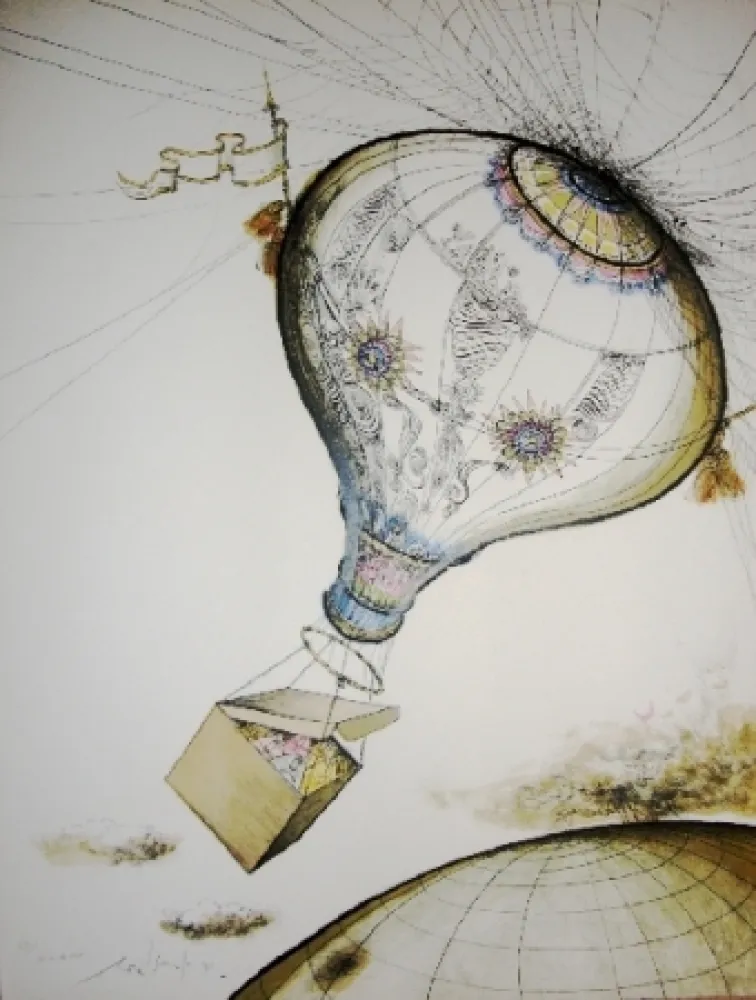 石版画 Searle - It's in the wind