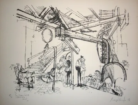 石版画 Searle - Ski