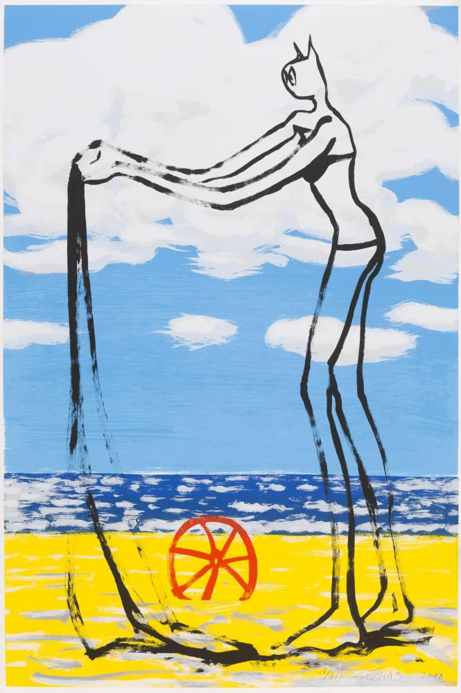 丝网印刷 Séchas - Parasol