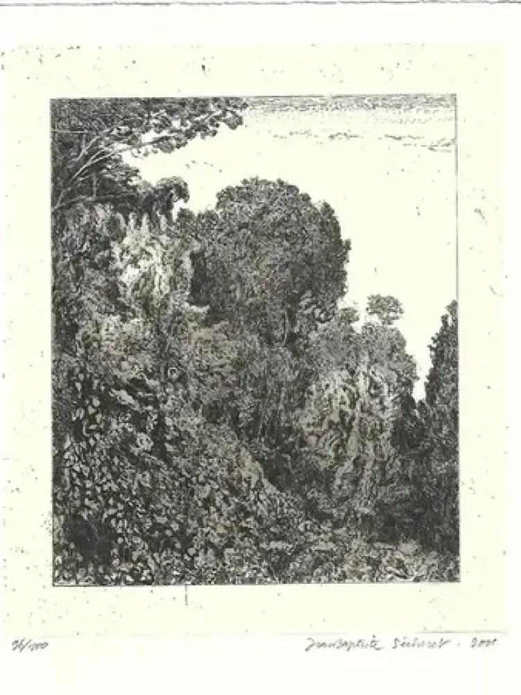 版画 Sécheret - Le bois d 'acacias (2001)
