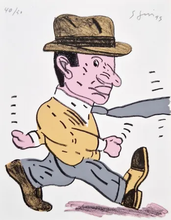 石版画 Segui - Cravate au vent