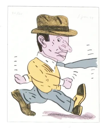 石版画 Segui - Cravate au vent