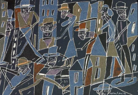 石版画 Segui - Le froid bleu des contre nuits 2