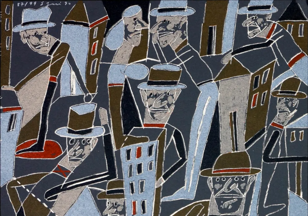 石版画 Segui - Le froid bleu des contre nuits 5