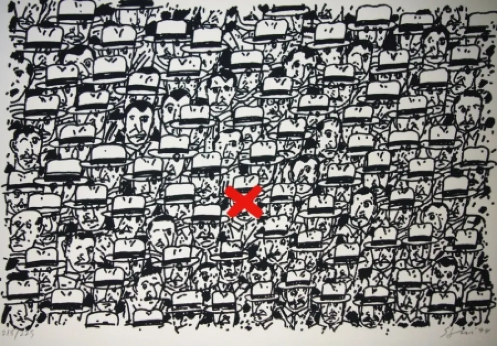 石版画 Segui - Pour le peuple africain