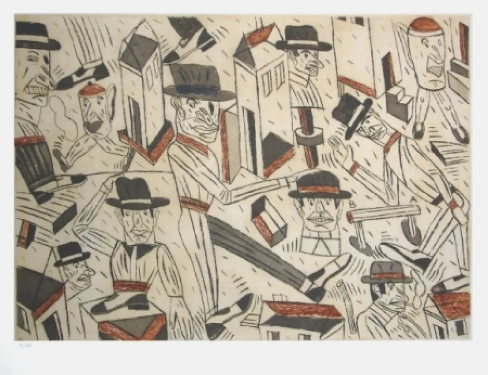 蚀刻版画 Segui - Sans titre