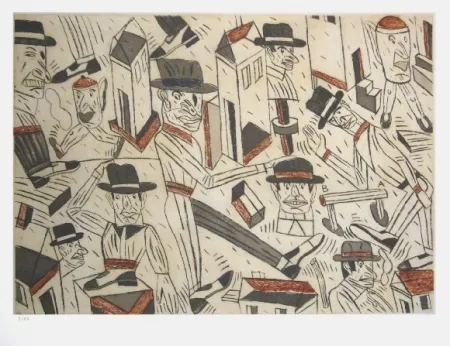 蚀刻版画 Segui - Sans titre