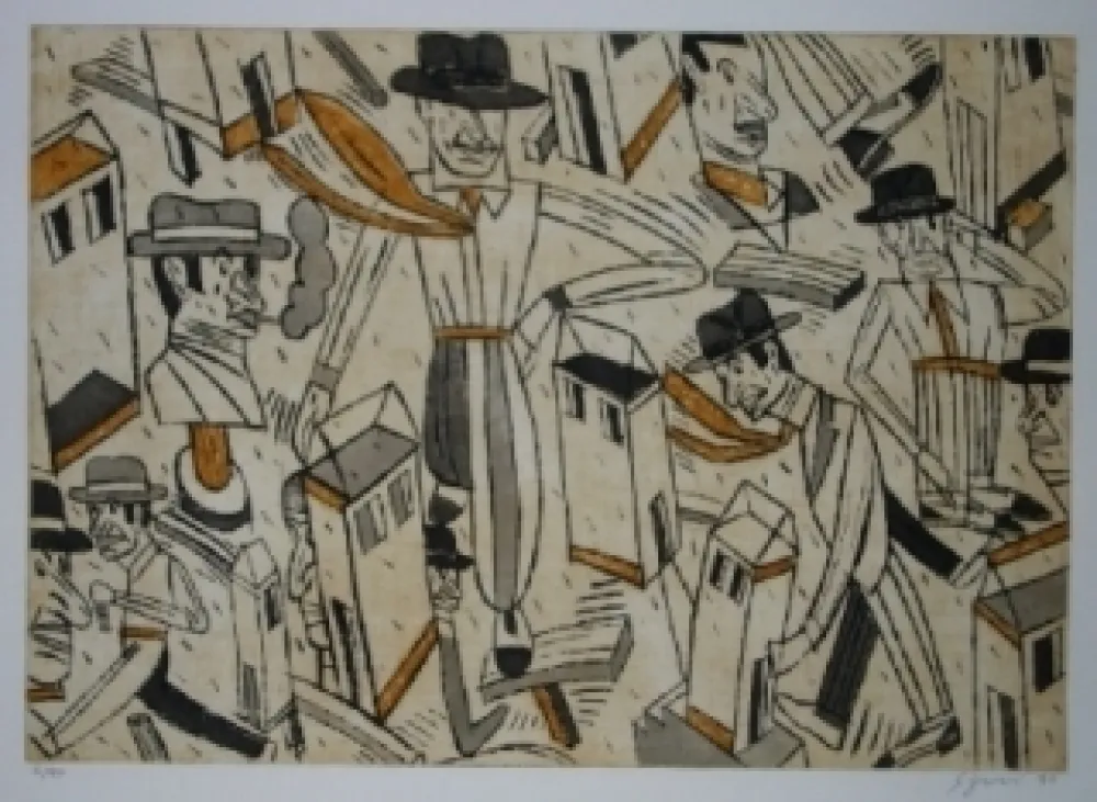 蚀刻版画 Segui - Sans titre