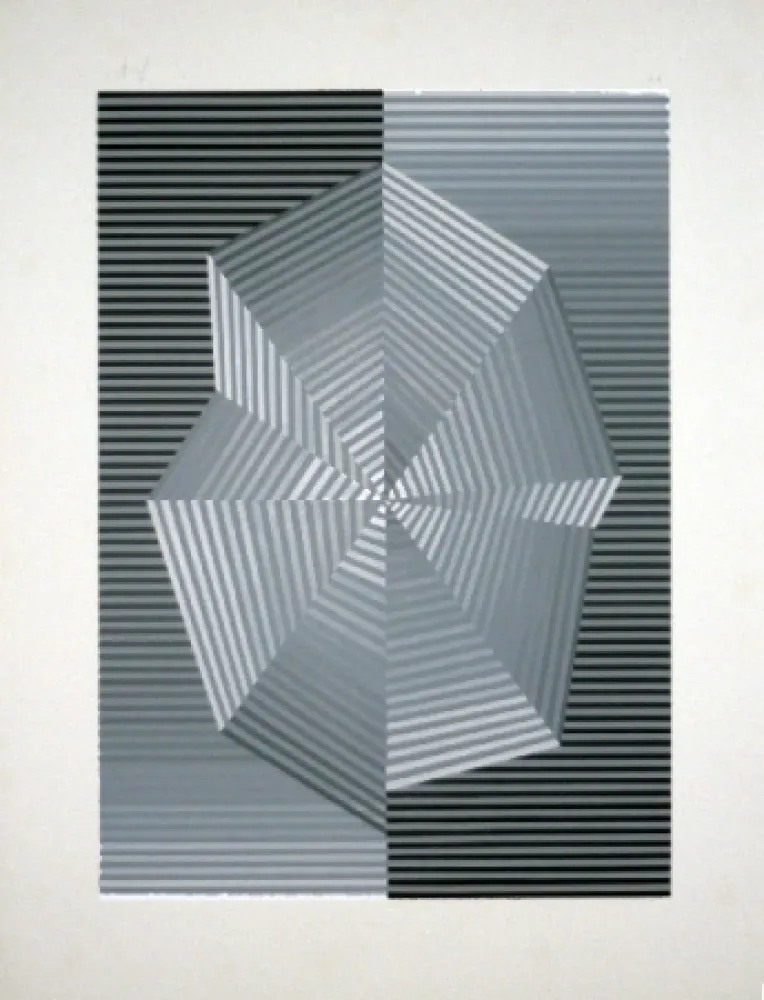 丝网印刷 Sempere - Composicción II