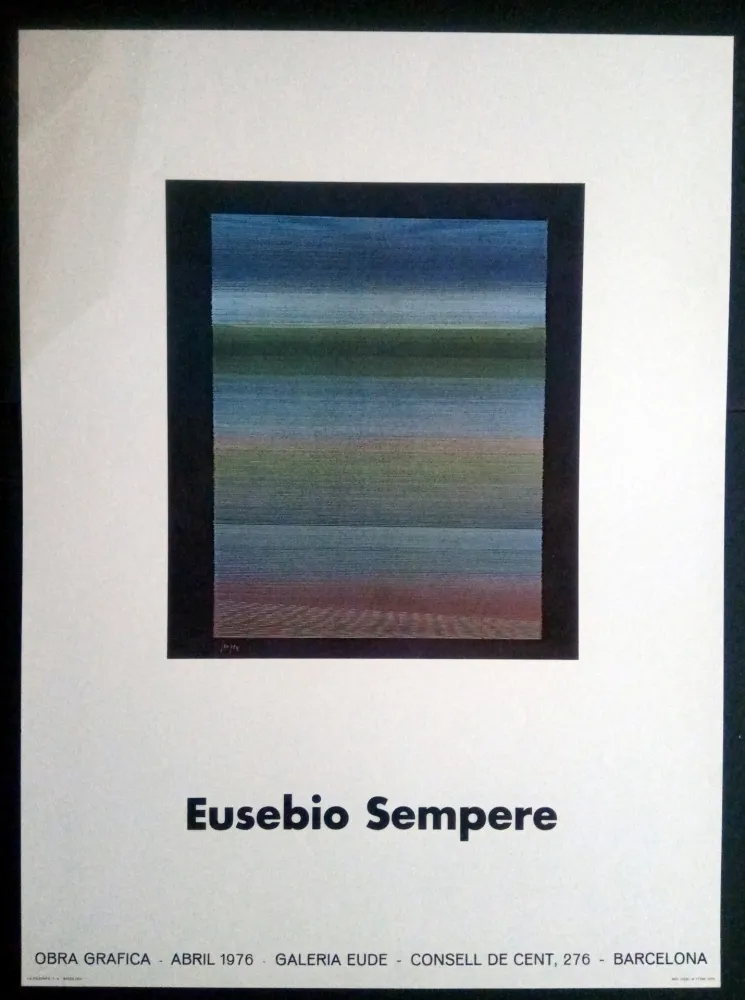 海报 Sempere - EUSEBIO SEMPERE GALERIA EUDE 1976