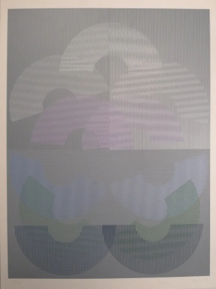 丝网印刷 Sempere - Sin título