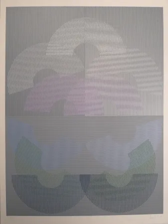 丝网印刷 Sempere - Sin título