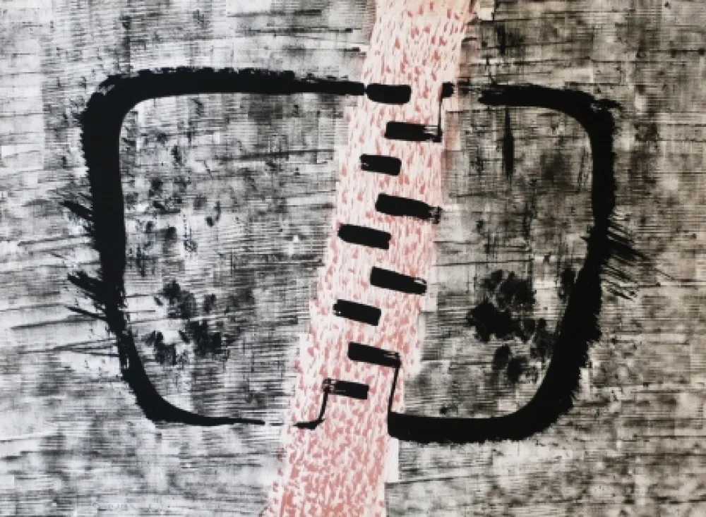 石版画 Serrano - Dialogo de signos