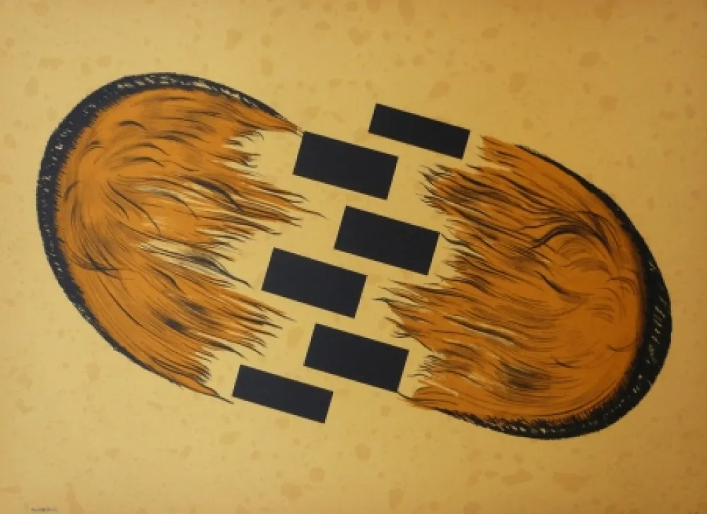 石版画 Serrano - Dialogo del viento