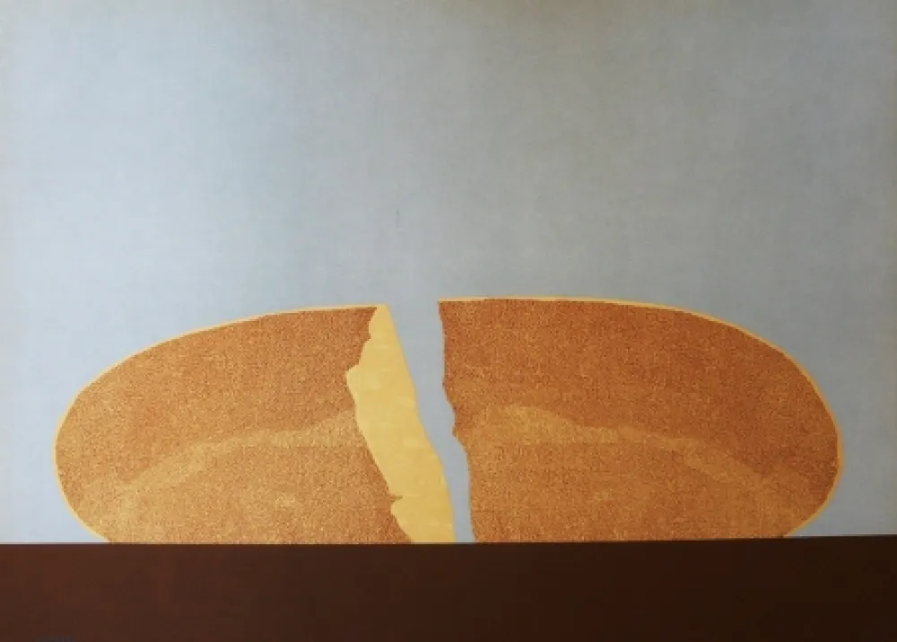 石版画 Serrano - Pan en azul