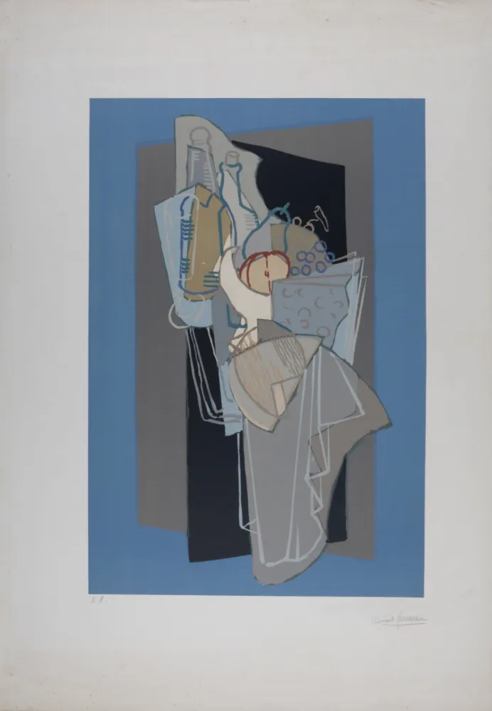 石版画 Serveau - Nature morte, circa 1963 - Hand-signed