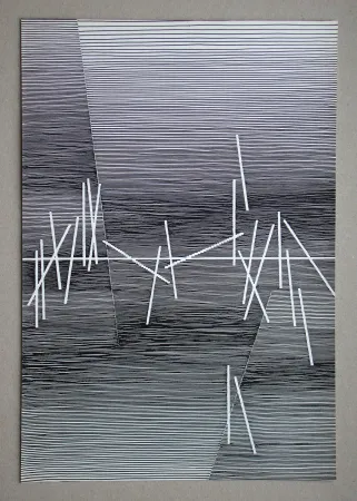 版画 Seuphor - Composition