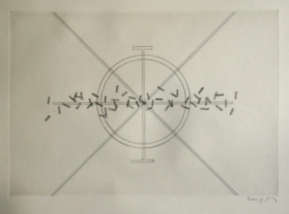 干刻版画 Seuphor - Sans titre