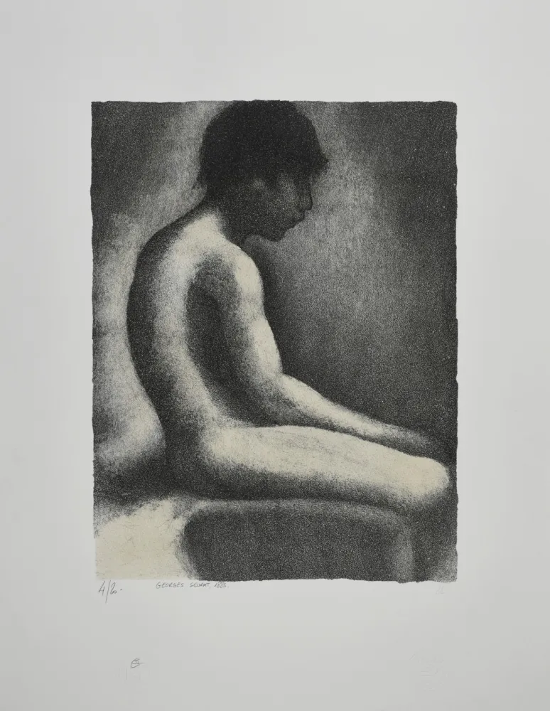 石版画 Seurat - NU ASSIS / SEATED NUDE, 1883