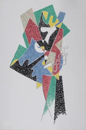 石版画 Severini - Abstract Composition