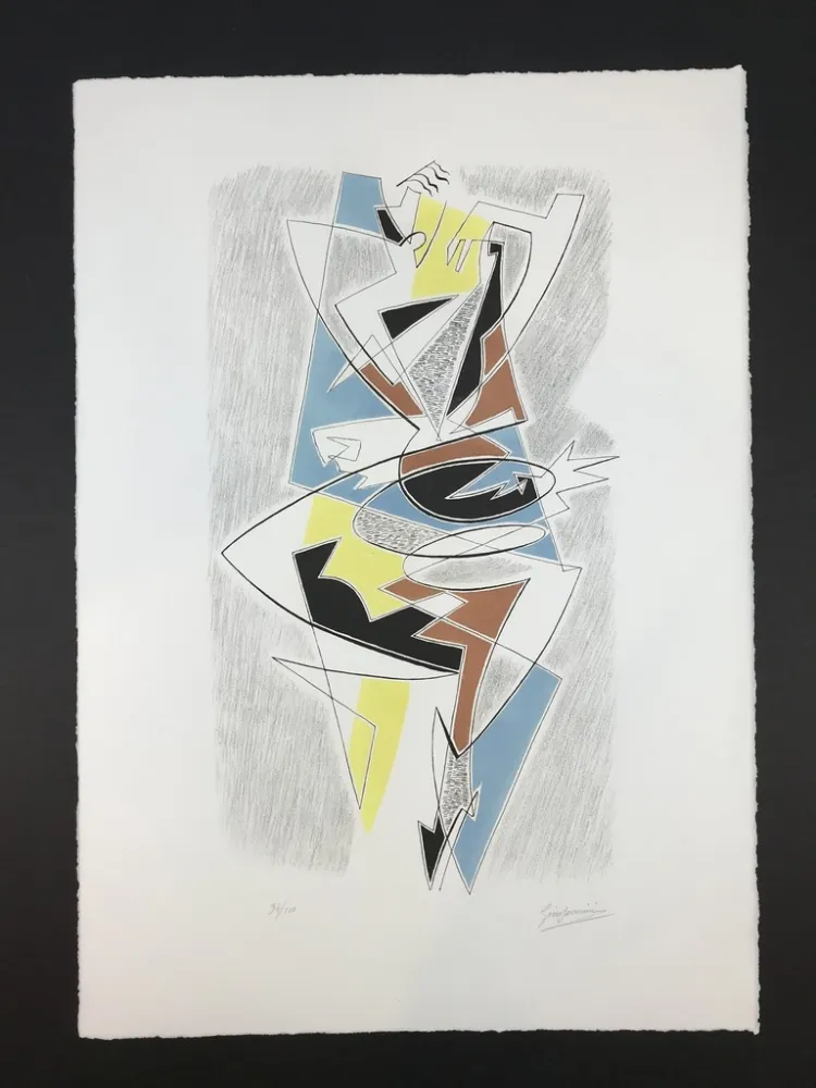 石版画 Severini - ARLECCHINO