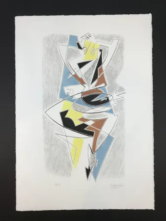 石版画 Severini - ARLECCHINO