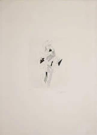 蚀刻版画 Severini - Arlecchino