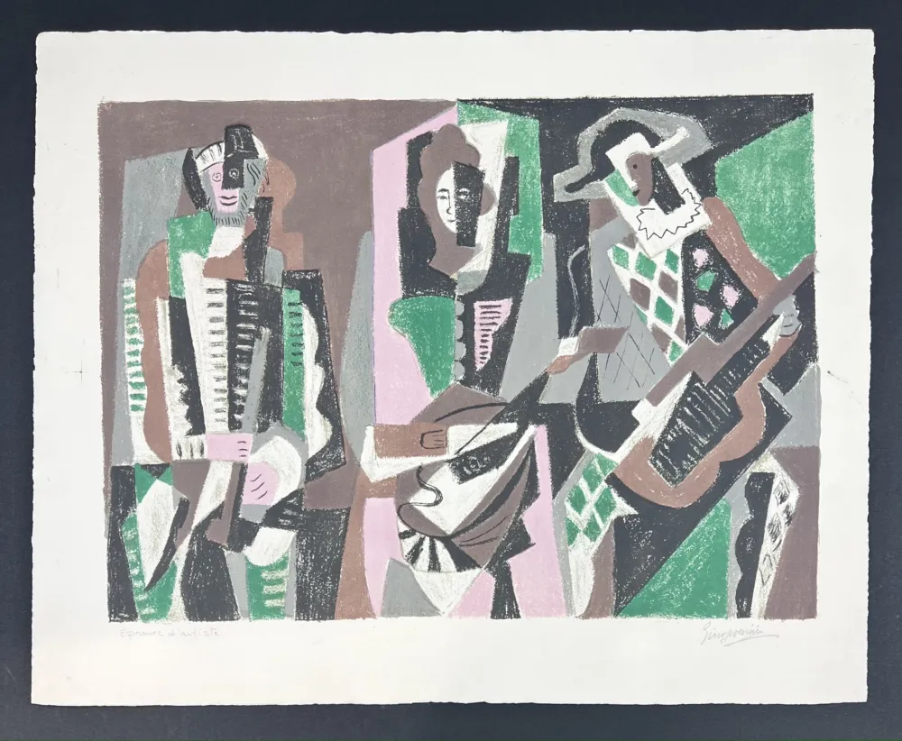 石版画 Severini - LE CONCERT