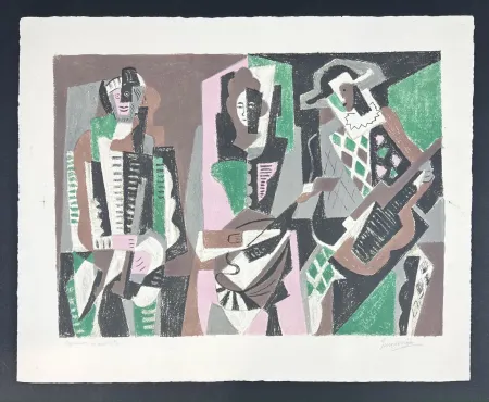 石版画 Severini - LE CONCERT