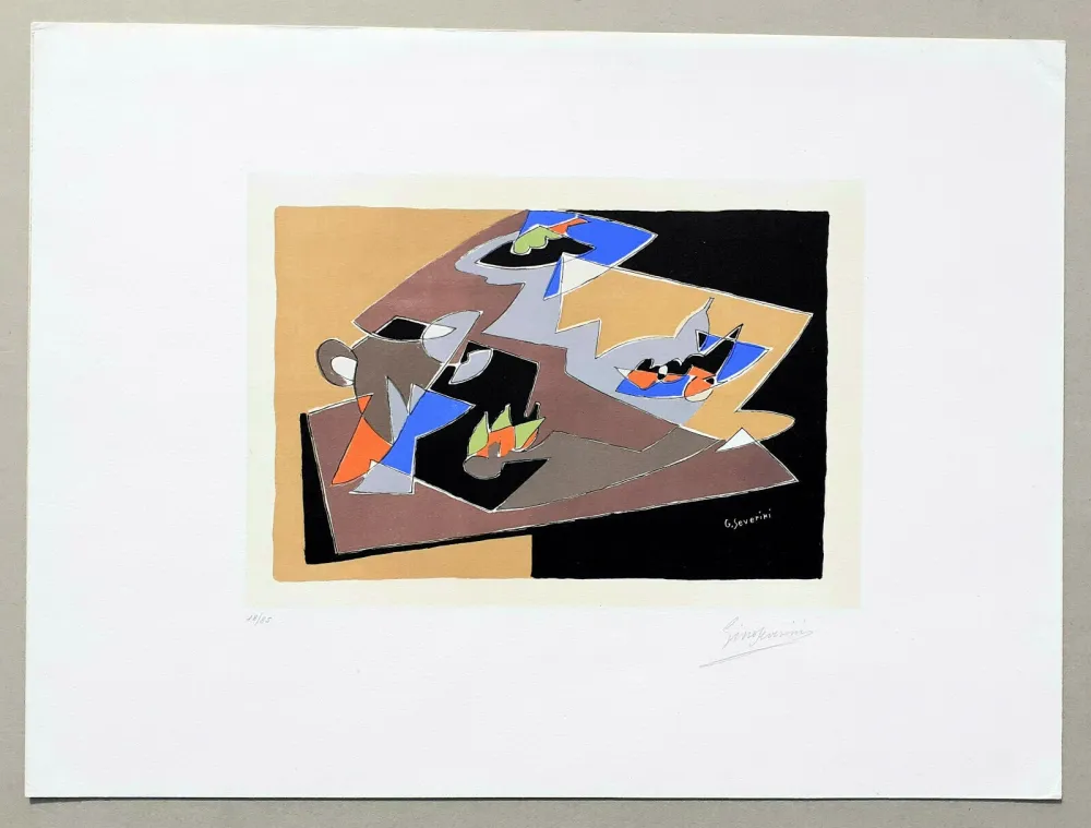 石版画 Severini - Natura morta