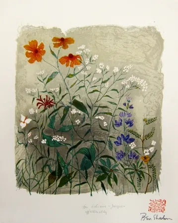 石版画 Shahn - From the Rainer Maria Rilke Portfolio, 