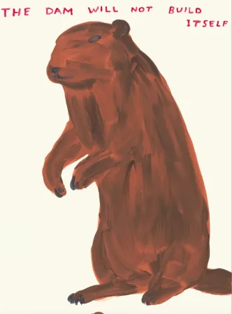 丝网印刷 Shrigley - The Dam Will Not Build Itself