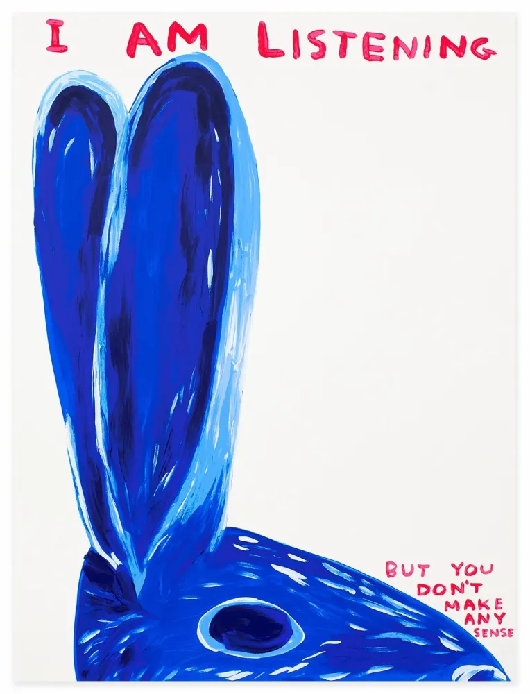 丝网印刷 Shrigley - Untitled (I Am Listening)