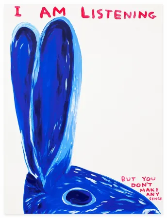 丝网印刷 Shrigley - Untitled (I Am Listening)