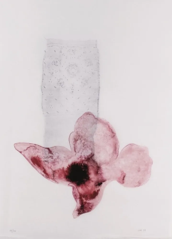 石版画 Sicilia - Composición (Flor)