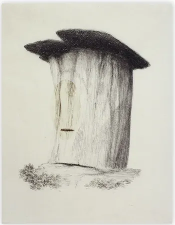 石版画 Sicilia - Tumba en el Aire I