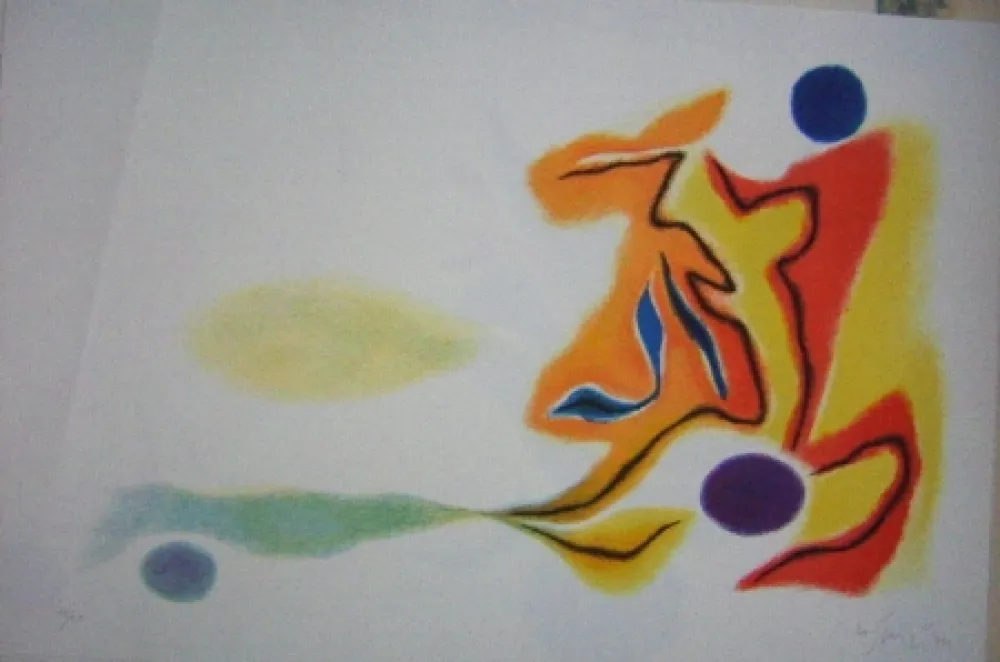 石版画 Singier - Blason du corps blessé