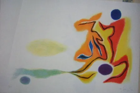 石版画 Singier - Blason du corps blessé