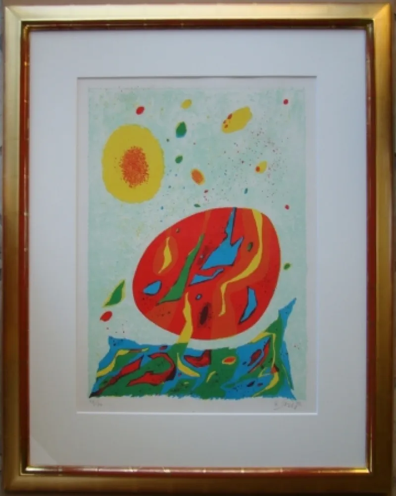 石版画 Singier - Composition